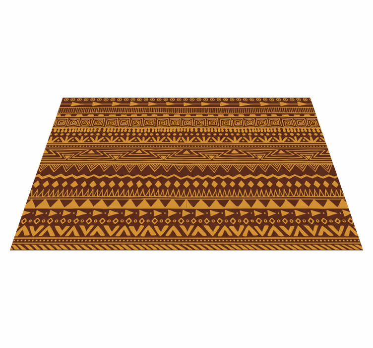 Textured placemats with geometric tribal design - TenStickers