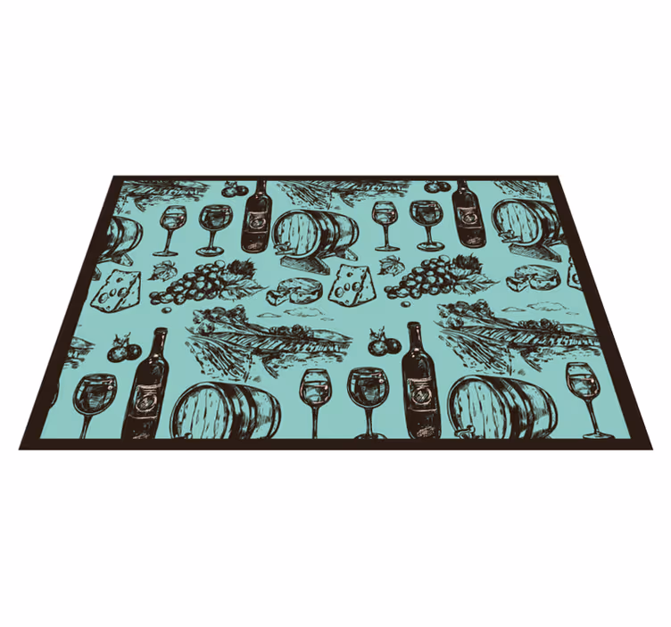 Original placemats vintage culinary elements - TenStickers