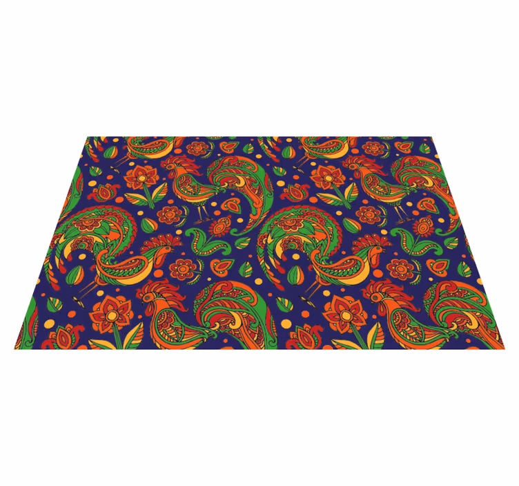 Original placemats with lively floral designs - TenStickers
