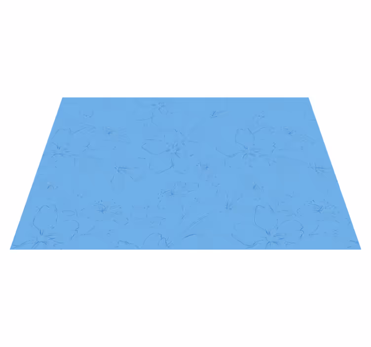 Textured placemats botanical inspired design - TenStickers