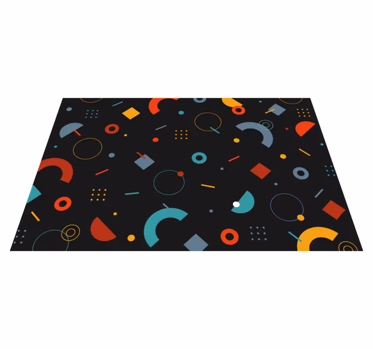 Modern placemats with geometric colorful design - TenStickers