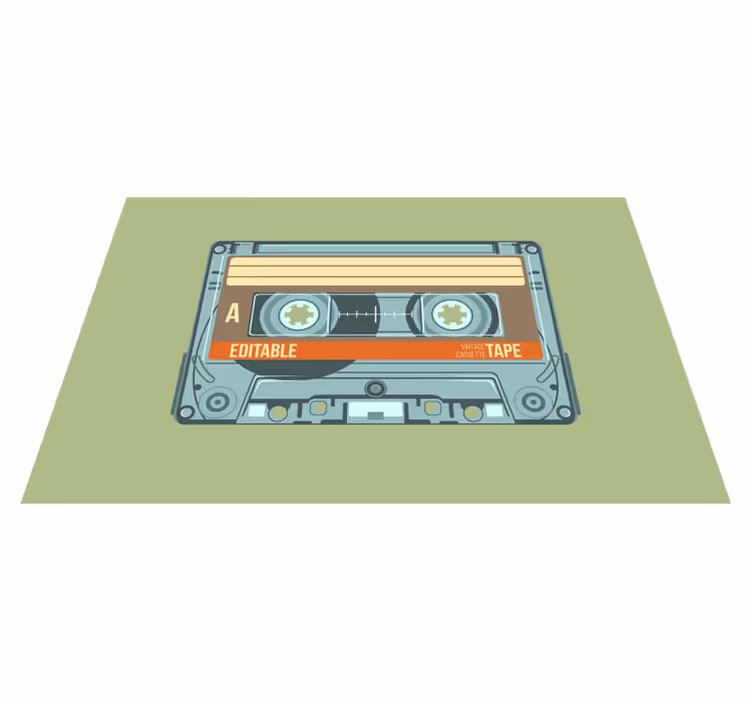 Vintage cassette Vinyl placemats - TenStickers