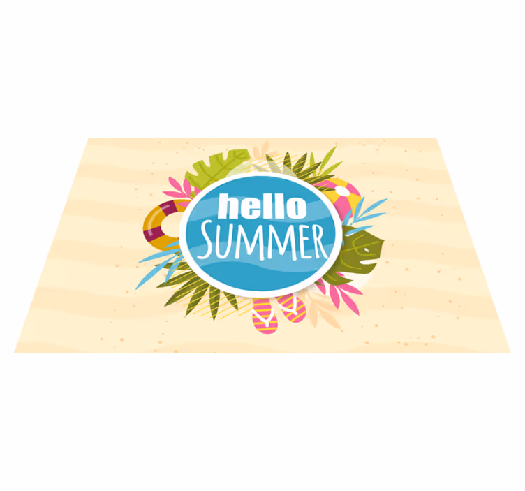 Original placemats hello summer feel - TenStickers