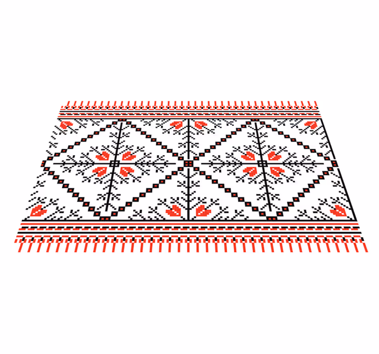 Original placemats geometric floral design - TenStickers