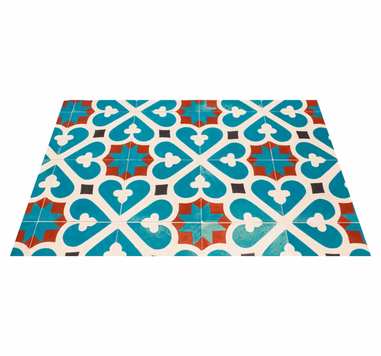 Textured placemats with vibrant geometric design - TenStickers