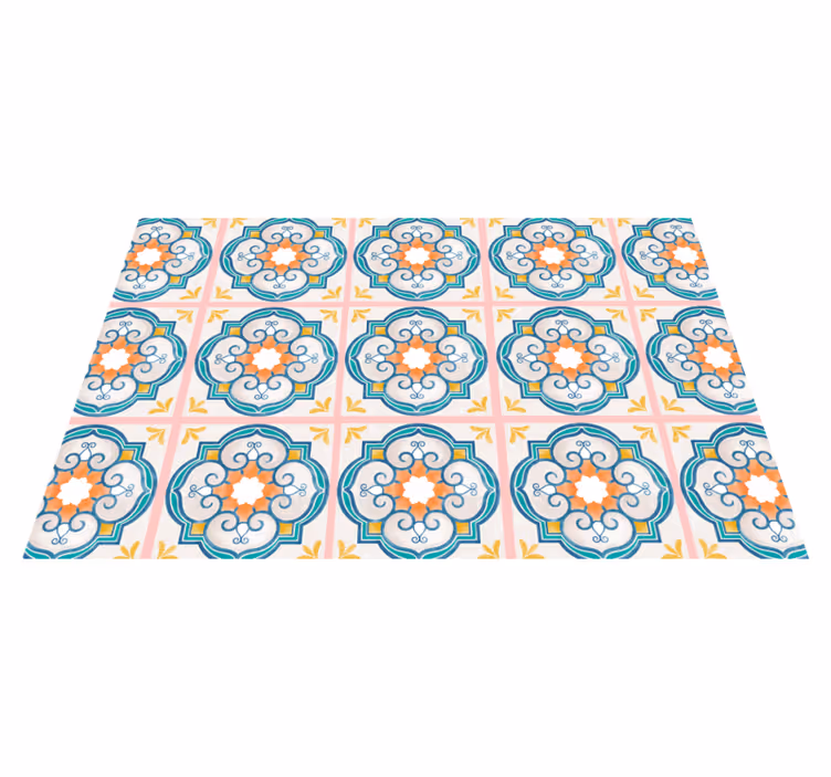 Original placemats with lively floral design - TenStickers