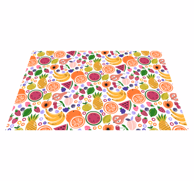 Children placemats fruit pattern design - TenStickers