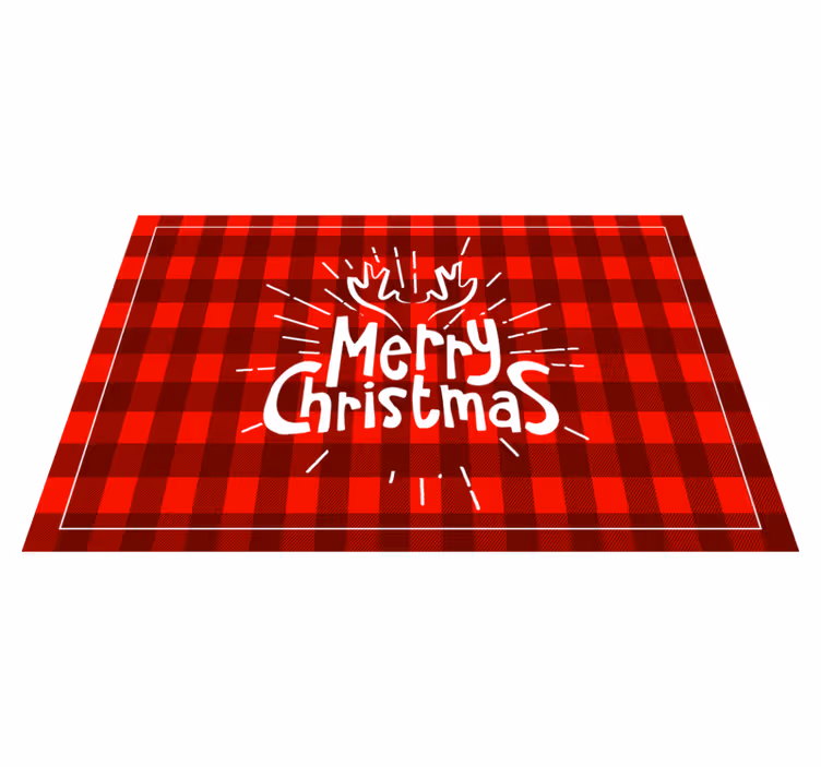 Christmas placemats merry christmas design - TenStickers