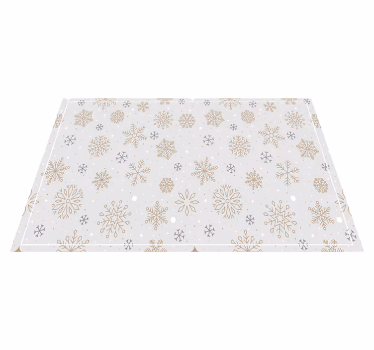 Christmas placemats snowflake design table decor - TenStickers