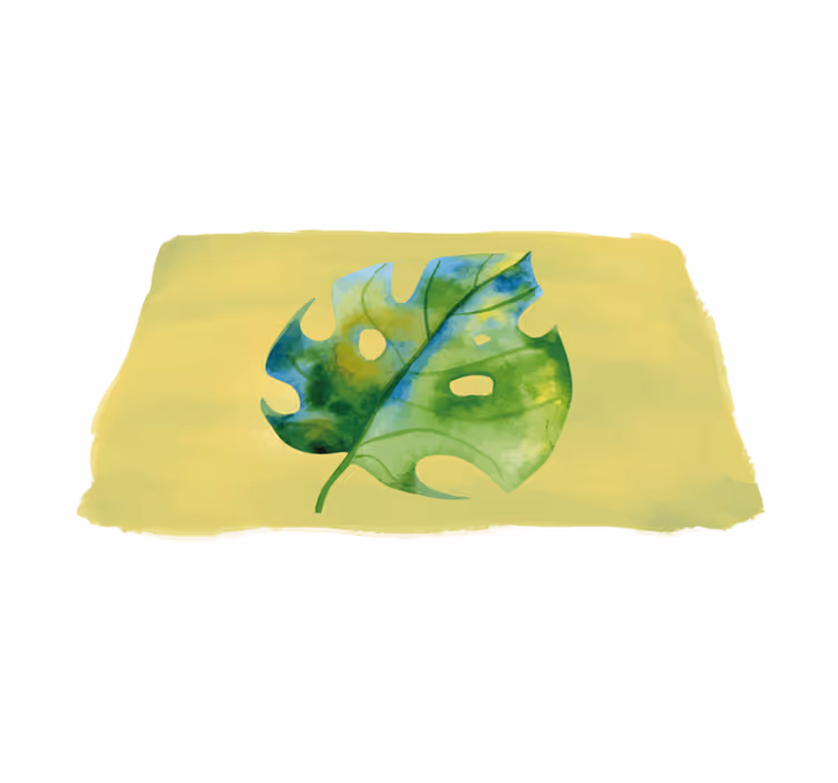 Original placemats monstera leaf pattern - TenStickers