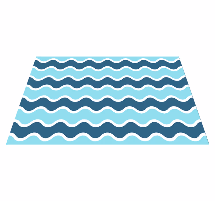 Modern placemats wavy line design - TenStickers