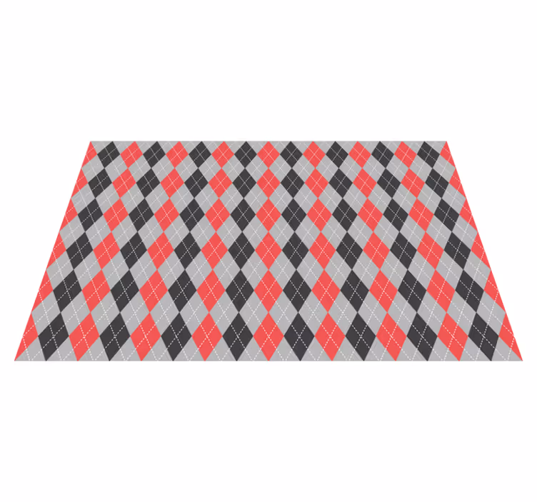 Textured placemats geometric argyle design - TenStickers
