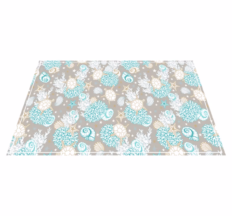 Original placemats with shell-patterned design - TenStickers