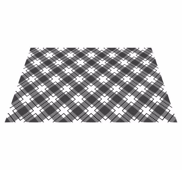 Textured placemats with geometric surface design - TenStickers