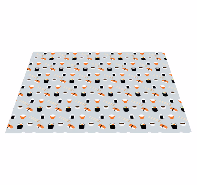 Original placemats sushi pattern design - TenStickers