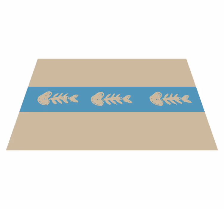 Original placemats with unique fish bone design - TenStickers