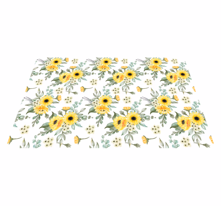 Original placemats sunflower floral design - TenStickers