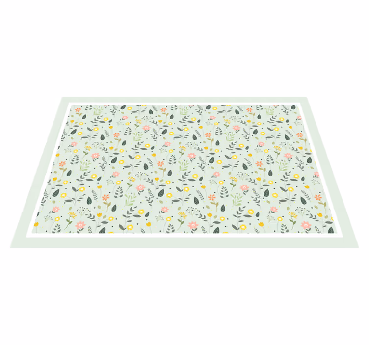Original placemats floral design table setting - TenStickers