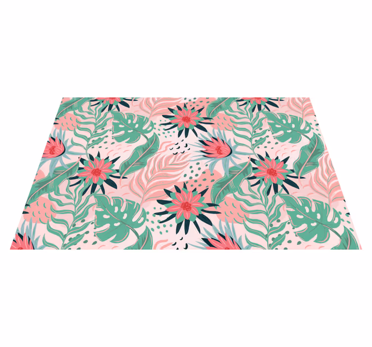 Original placemats floral tropical design - TenStickers