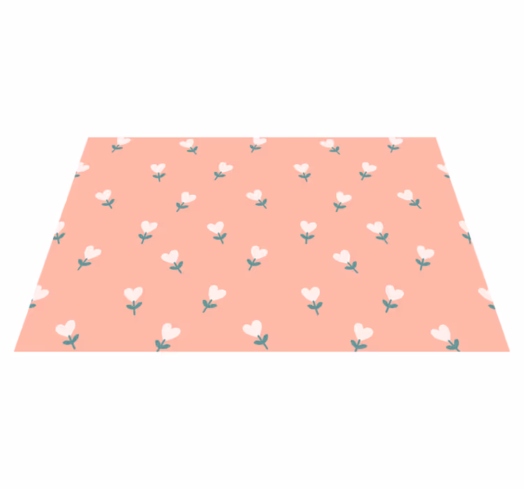 Original placemats charming floral design - TenStickers