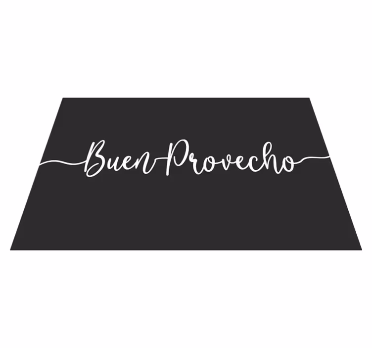 Placemats with quote elegant food affirmation - TenStickers