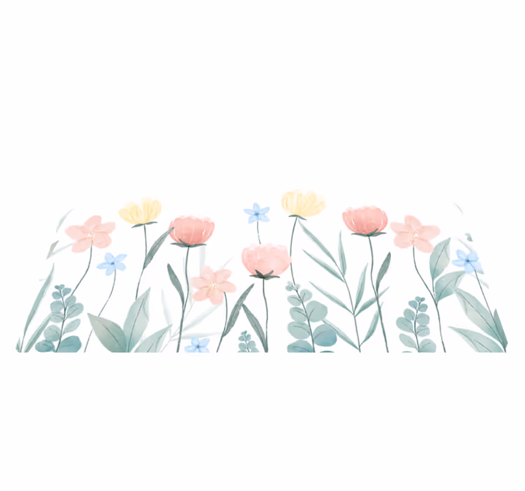 Original placemats floral colorful arrangement - TenStickers