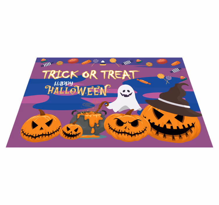 Halloween placemats for trick or treat table - TenStickers