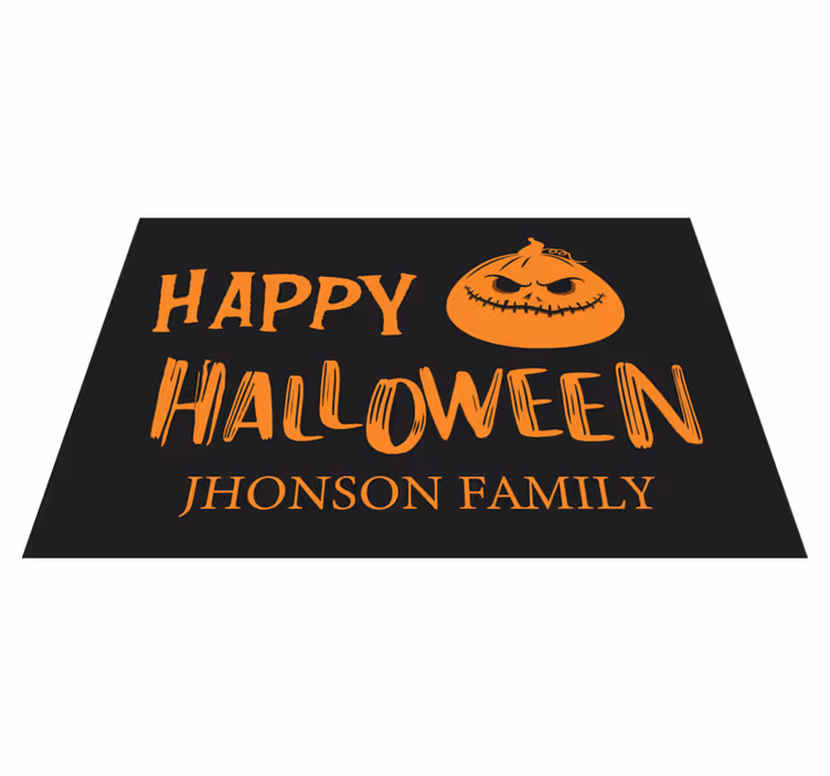 Halloween placemats family greetings for all - TenStickers