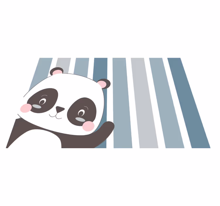 Children placemats panda character design - TenStickers
