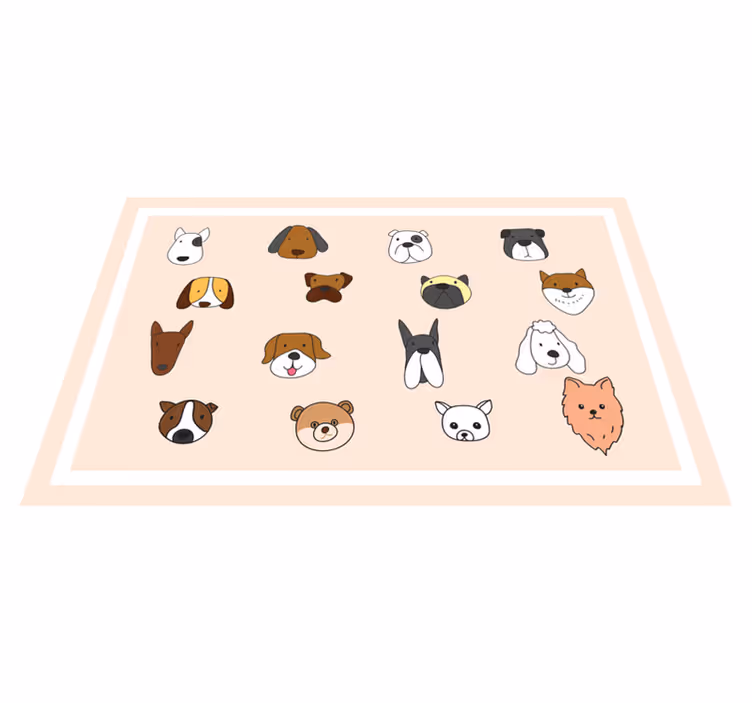 Children placemats animal faces collection - TenStickers