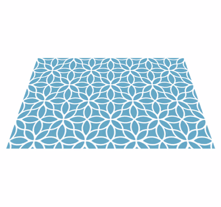 Textured placemats with geometric floral design - TenStickers