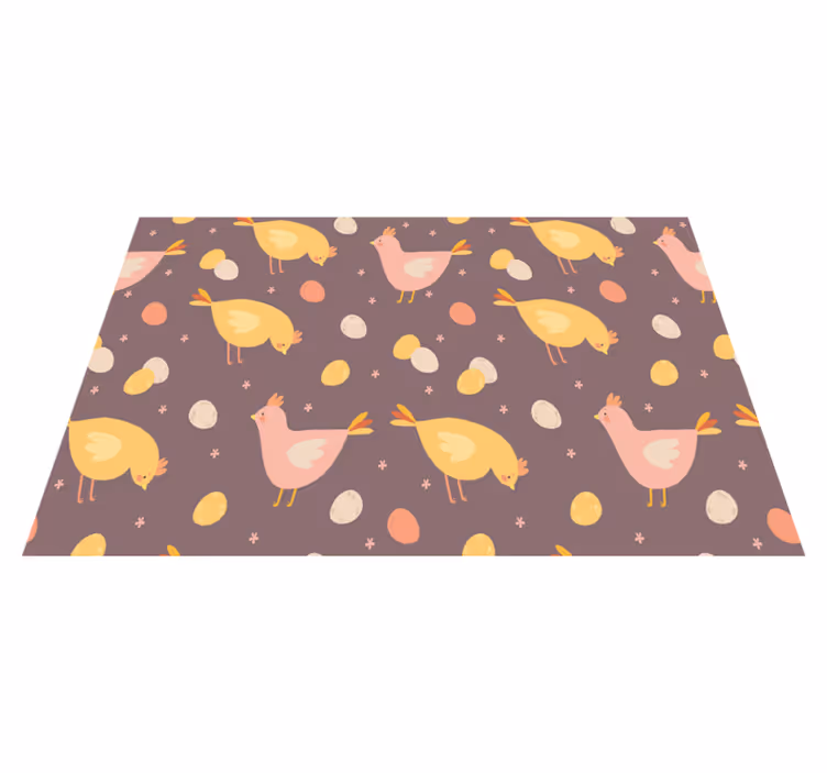 Children placemats with charming bird design - TenStickers
