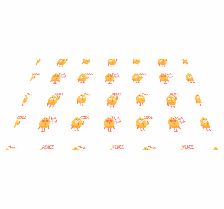 Children placemats with adorable chick designs - TenStickers