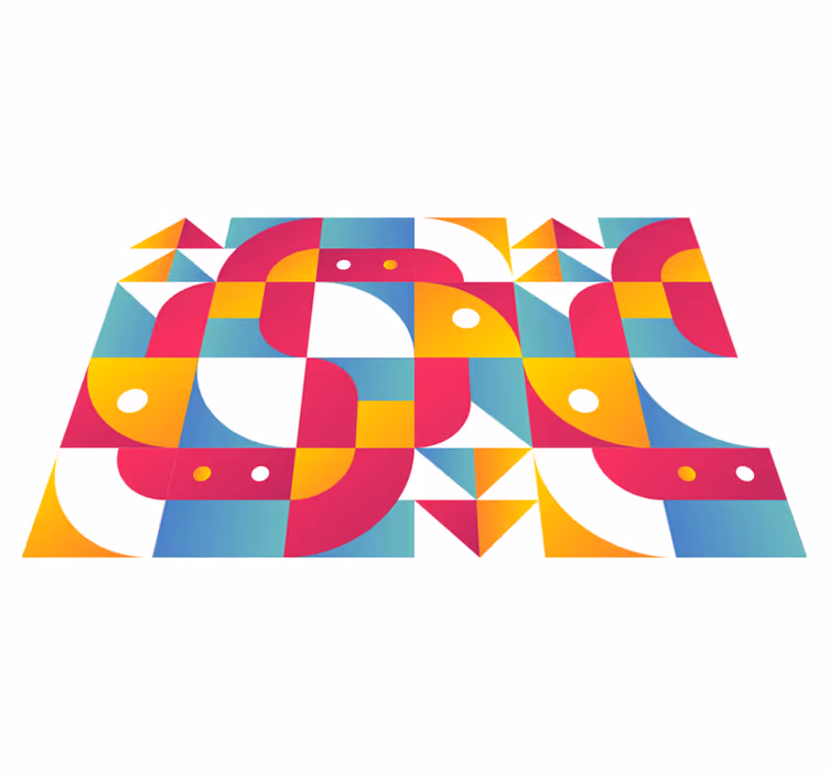 Modern placemats with striking geometric designs - TenStickers
