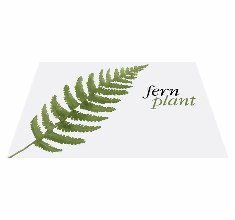 Original placemats fern plant arrangement - TenStickers