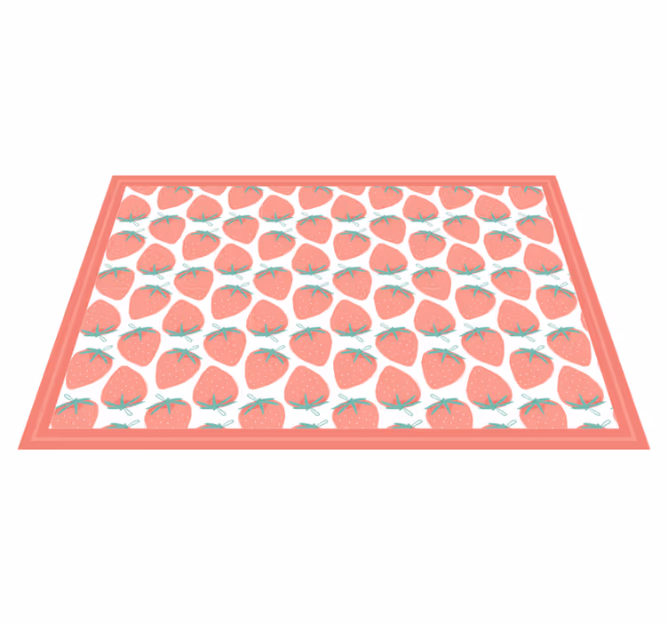 Original placemats strawberry pattern - TenStickers