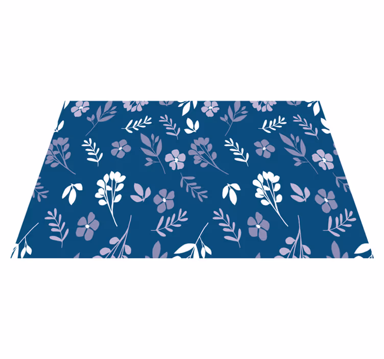 Textured placemats botanical floral design - TenStickers