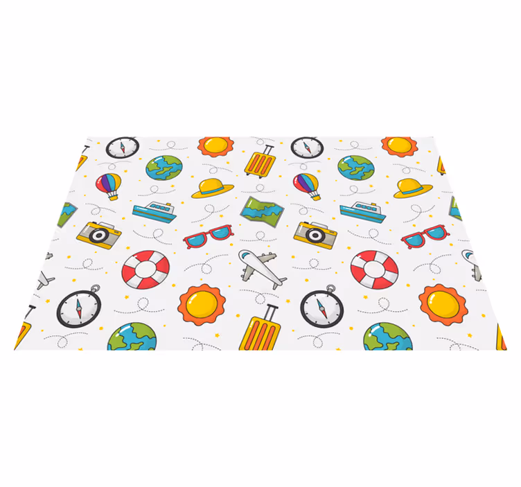 Children placemats for fun travel adventures - TenStickers