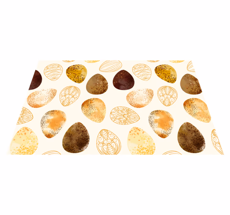Original placemats with elegant egg design - TenStickers