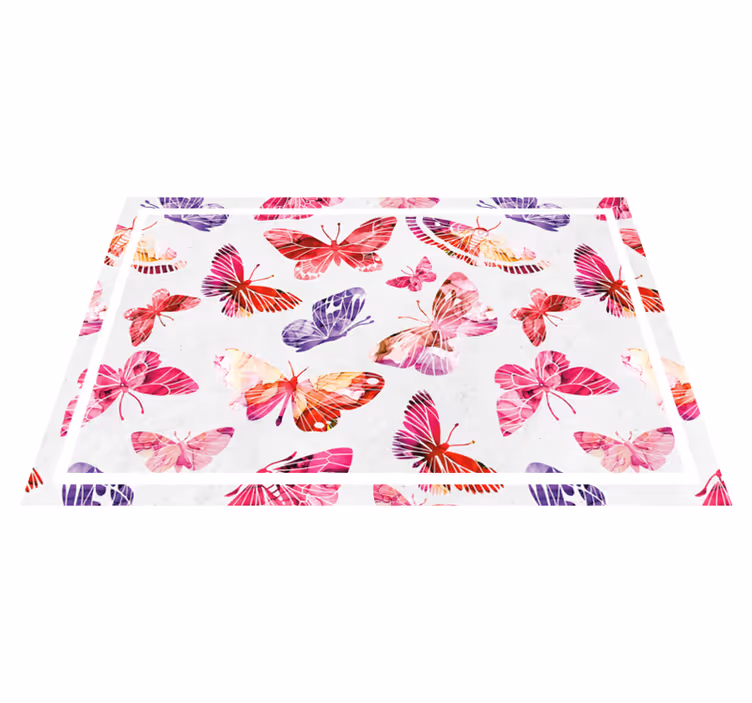 Original placemats colorful butterfly designs - TenStickers