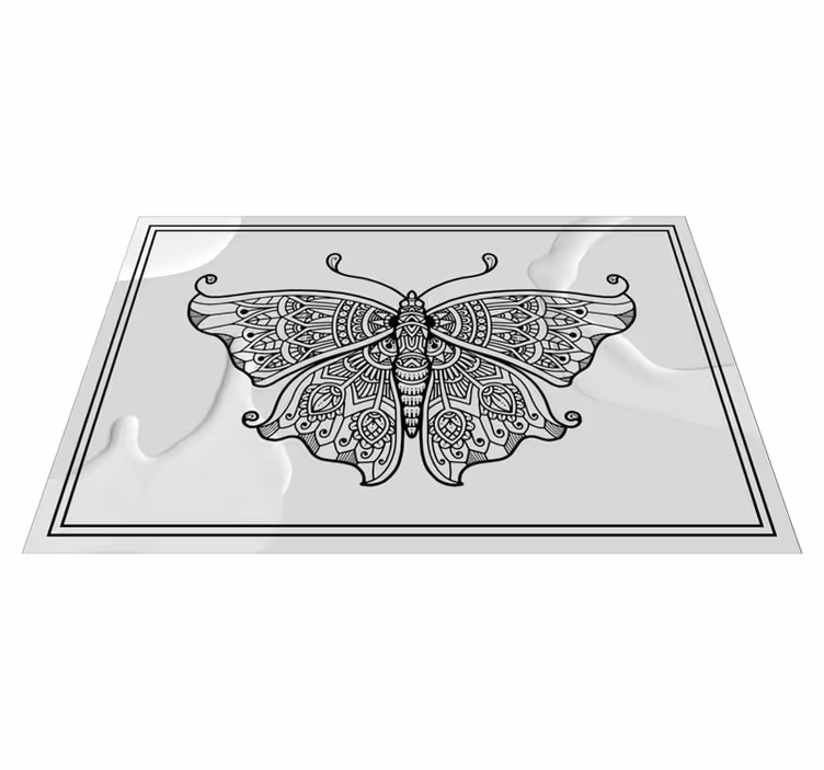 Original placemats intricate butterfly design - TenStickers