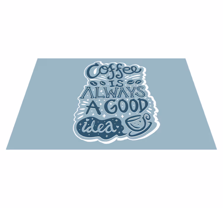 Placemat with quote brewed for inspiration - TenStickers