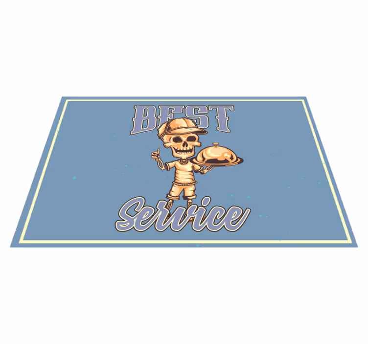 Original placemats skeleton waiter service - TenStickers