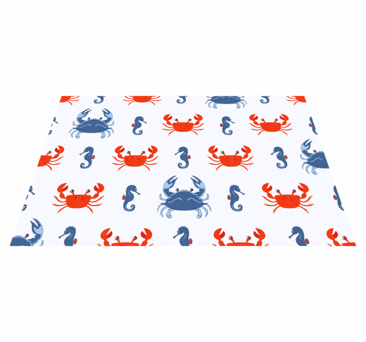 Original placemats crab and seahorse design - TenStickers
