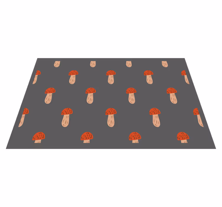 Original placemats mushroom pattern design - TenStickers