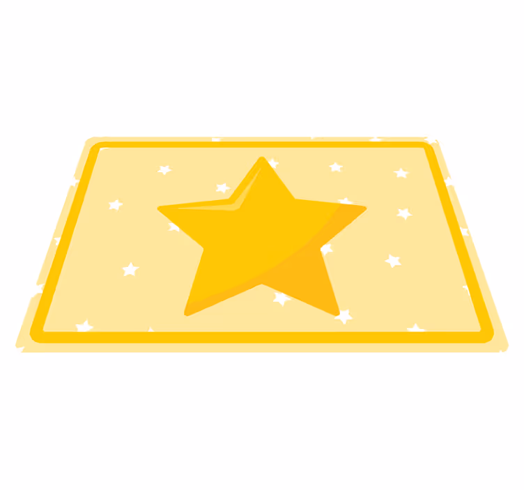 Children placemats colorful star shape - TenStickers