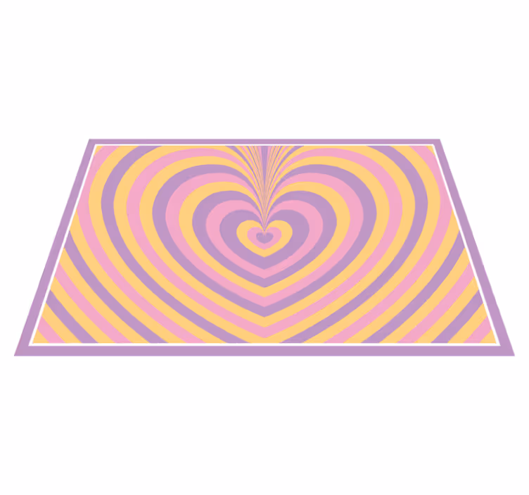 Original placemats heart pattern design - TenStickers