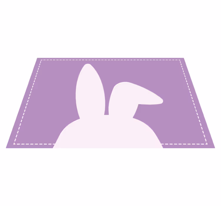 Children placemats bunny ear shape - TenStickers