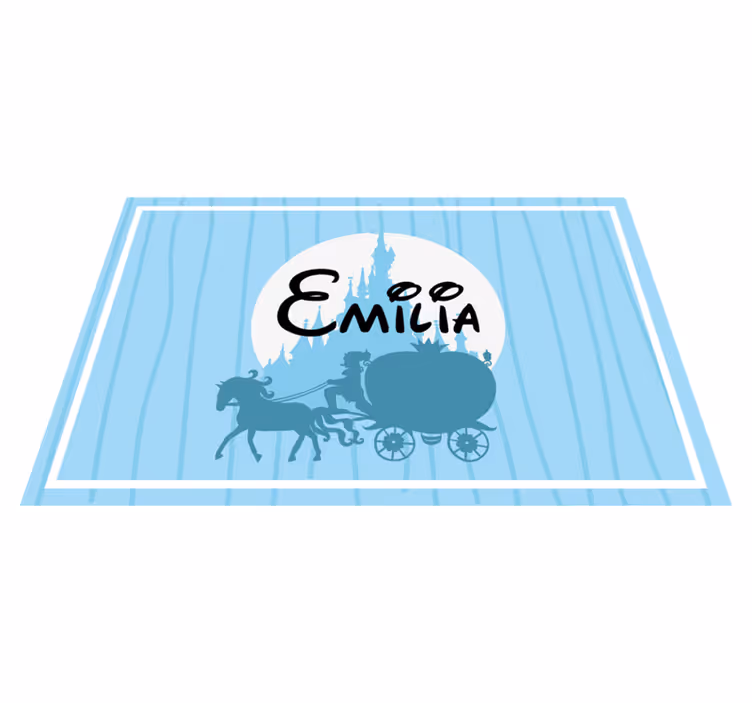 Children placemats horse-drawn carriage design - TenStickers