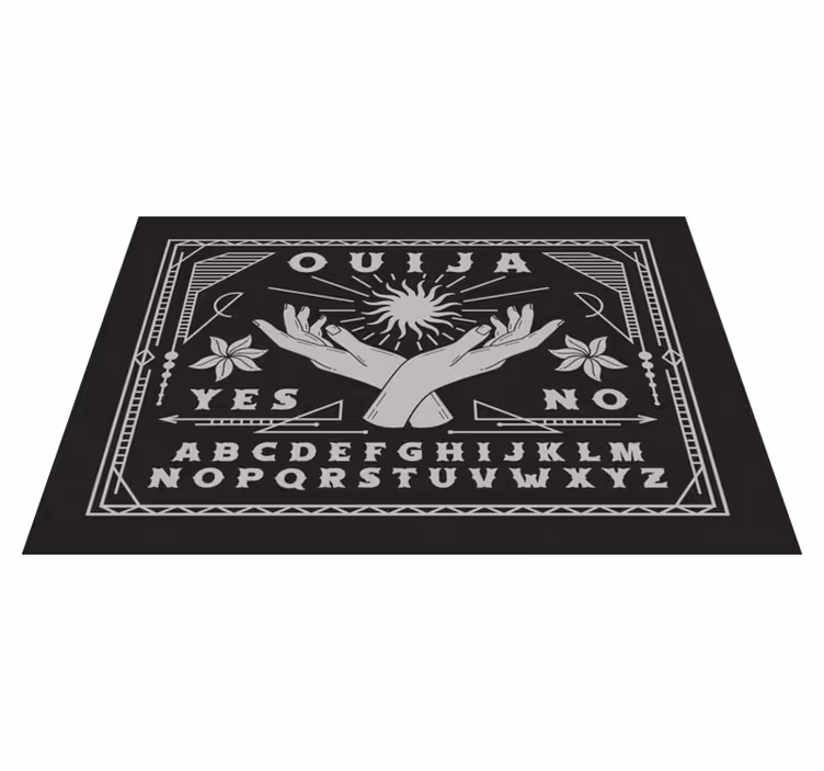Black and white ouija board original placemats - TenStickers